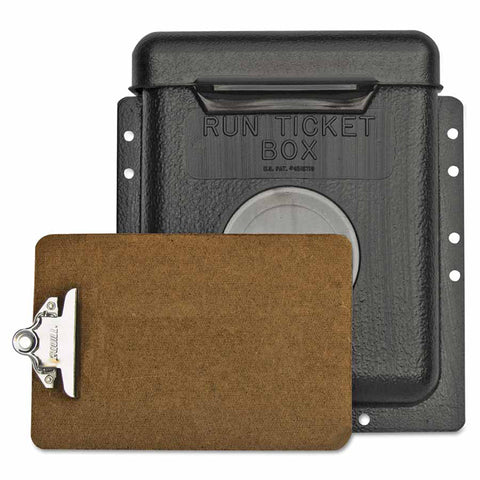 Run Ticket Boxes w/Hinged Lid, 1-1/2 lbs, Polyethylene 306-RTB1