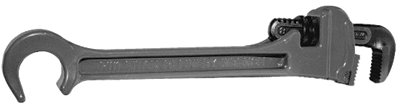 Refinery Wrench, 1/8 in to 1 in Opening, Serrated Jaw, 3/4 in Wheel Wrench Opening, Alloy Steel 306-RW1