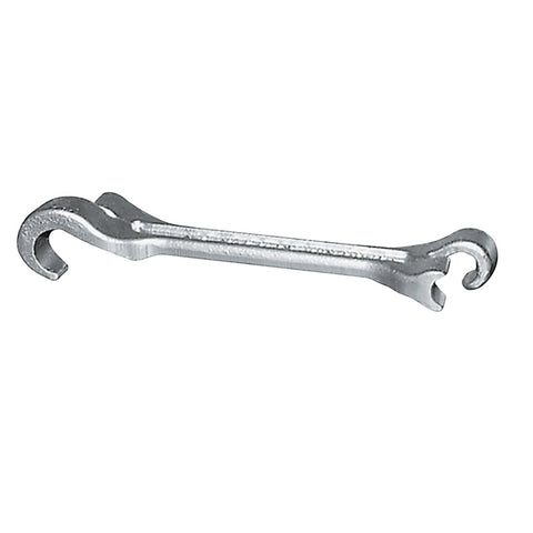 Titan Valve Wheel Wrench, Double-End, Forged Alloy Steel, 8 in OAL, 1/2 in and 21/32 in Openings 306-VW0