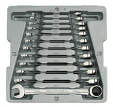 12 Piece Combination Ratcheting Wrench Sets, Metric 329-9412