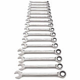 16 Pc. Combination Ratcheting Wrench Sets, Metric 329-9416