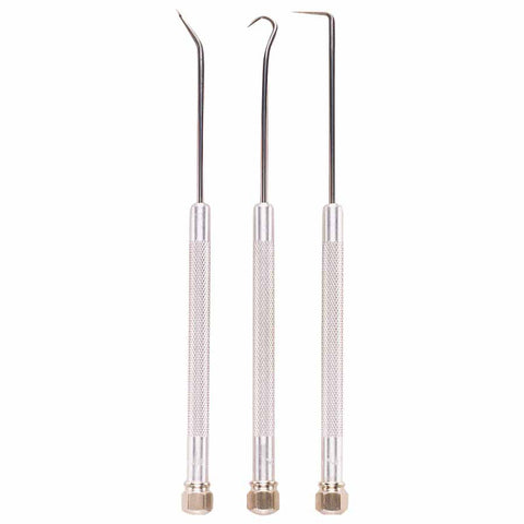 3-Piece Probe Sets, Knurled Handle, Heat-Treated High-Carbon Steel Tip 318-862