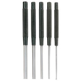 Extra-Long Drive Pin Punches, 8 in, 1/8 in tip, Tool Steel 318-76A