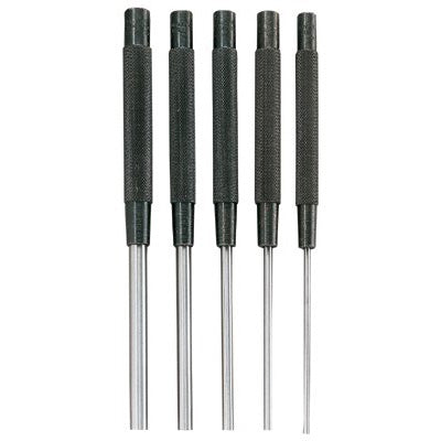 Extra-Long Drive Pin Punches, 8 in, 1/8 in tip, Tool Steel 318-76A