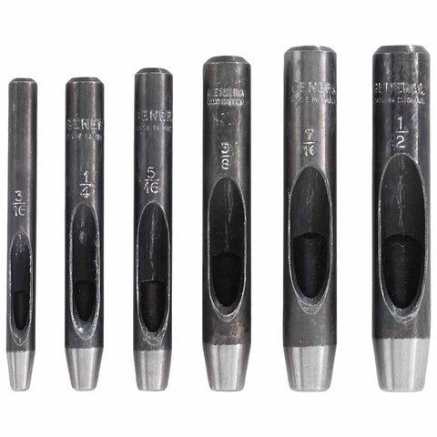 Hollow Steel Punch Sets, Round, English, Vinyl Case 318-1280ST
