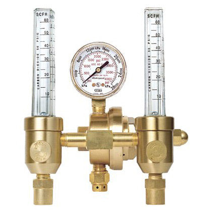 Flowmeters/Regulators, Argon; Helium; Carbon Dioxide, CGA 580, 4,000 psi inlet 331-191AR-60