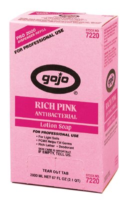 RICH PINK Antibacterial Lotion Soap, Citrus, Bag-in-Box, 2,000 mL 315-7220-04