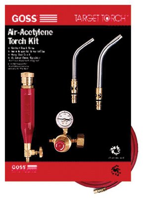 Target Torch Air-Acetylene Outfit, 5/16 in, 7/16 in, B Cyl Reg Fitting 328-KX-3B