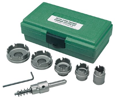 Kwik Change Hole Cutter Kit, Carbide-Tipped, 7/8 in to 2 in Cut dia 332-660