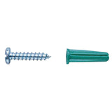 Plastic Conical Anchor Kit, #10 x 1 in 332-84012