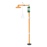 Emergency Shower, Free Standing, Plastic Shower?Head, Orange 333-G1662