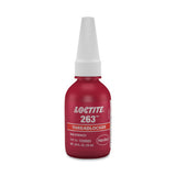 263 High Strength Red Threadlocker, 10 mL, 1 in Thread, Bottle 442-1330583