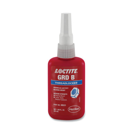 Bearing Mount Grade B Retaining Compound Threadlocker, 50 ml, Bottle, Yellow 442-199013