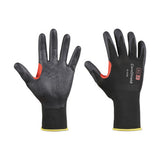 CoreShield A1/A Coated Cut Resistant Gloves, 8/M, Nylon Black Liner, Nitrile Micro-Foam Black Coating, 18 ga 582-21-1518B/8M