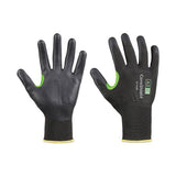 CoreShield A3/C Coated Cut Resistant Gloves, 10/XL, HPPE/Basalt Black Liner, Nitrile Micro-Foam Black Coating, 18 ga 582-23-7518B/10XL
