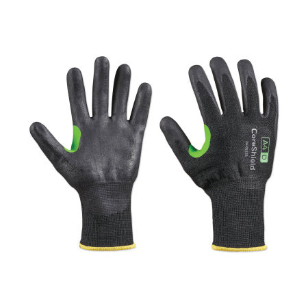 CoreShield A4/D Coated Cut Resistant Gloves, 10/XL, HPPE/Basalt, Nitrile Micro-Foam, 13 ga, Black 582-24-0513B/10XL