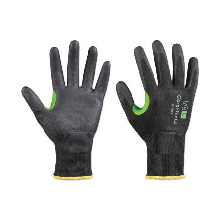 CoreShield A4/D Coated Cut Resistant Gloves, 10/XL, HPPE/Steel, Nitrile Micro-Foam, 18 ga, Black 582-24-9518B/10XL