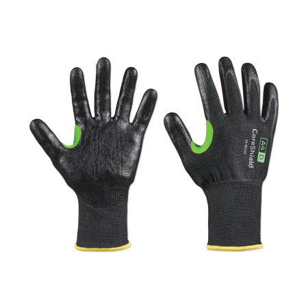 CoreShield A4/D Coated Cut Resistant Gloves, 10/XL, HPPE/Basalt, Smooth Nitrile, 13 ga, Black 582-24-0913B/10XL