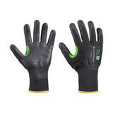 CoreShield A4/D Coated Cut Resistant Gloves, 7/S, HPPE/Basalt, Nitrile Micro-Foam, 13 ga, Black 582-24-0513B/7S