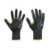 CoreShield A4/D Coated Cut Resistant Gloves, 9/L, HPPE/Basalt, Smooth Nitrile, 13 ga, Black 582-24-0913B/9L