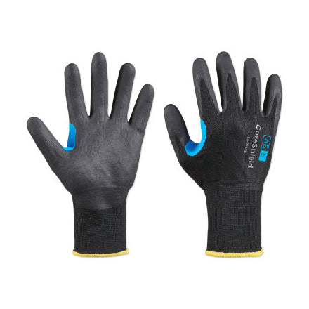CoreShield A5/E Coated Cut Resistant Gloves, 9/Large, HPPE/SS, Nitrile Micro-Foam, 13 ga, Black 582-25-0513B/9L
