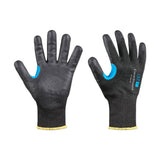 CoreShield A7/F Coated Cut Resistant Gloves, 8/M, HPPE/Alloy, Nitrile Micro-Foam, 13 ga, Black 582-27-0513B/8M