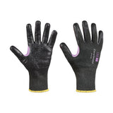 CoreShield A8/F Coated Cut Resistant Gloves, 7/Small, HPPE/Kevlar/Alloy, Smooth Nitrile, 10 ga, Black 582-28-0910B/7S