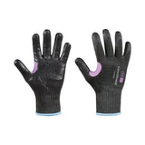 CoreShield A9/F Coated Cut Resistant Gloves, 10/XL, HPPE/Kevlar/Alloy, Smooth Nitrile, 10 ga, Black 582-29-0910B/10XL