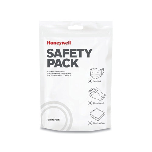 Disposable Protection Kit, Includes 3 Surgical Masks, 3 PR Non-Latex Gloves, and 5 Wipes 068-SAFETYPACK/MD/01