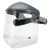 Dual Crown Faceshield Systems, 4 in Crown, 3C Ratchet, Clear 280-FM400DCCLC