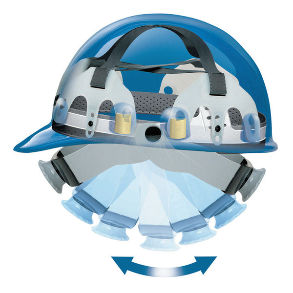 E2 Hard Hats, SwingStrap, SuperEight, Black 280-E2SW11A000