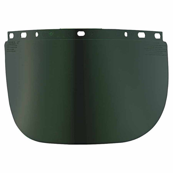 High Performance Faceshield Window, Dark Green, Wide View, 16-1/2 in x 8 in 280-4178DGN