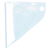 High Performance Faceshield Window, Clear, Extended View, 19-3/4 in x 9 in 280-4199CL