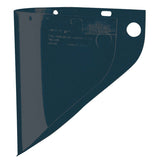 High Performance Faceshield Windows, Shade 3/Green, Extended View, 19-3/4 in W x 9 in L 280-4199IRUV3
