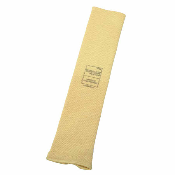Heat and Cut Resistant Sleeves w/ Thaumbhole, 14" Long, Elastic Closure, Yellow 582-KVS-2-14TH