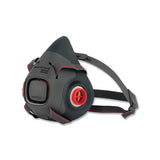 HM500 Half Mask Respirator, Elastomer, Drop-Down, Small 068-HM502TS