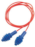AirSoft Reusable Earplugs, Thermoplastic Elastomer, Blue, Corded 154-DPAS-30R