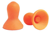 Quiet Reusable Earplugs, Foam, Orange, Uncorded 154-QD1