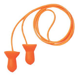 Quiet Reusable Earplugs, Foam, Orange, Corded, Poly Bag 154-QD30