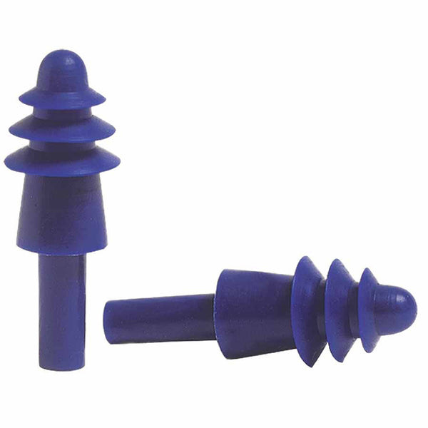 AirSoft Reusable Earplug, Thermoplastic Elastomer, Blue/Red, Uncorded 154-AS-1