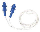 AirSoft Reusable Earplug, Thermoplastic Elastomer, Blue, Corded 154-AS-30W