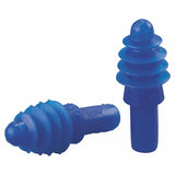 AirSoft Reusable Earplug, Thermoplastic Elastomer, Blue, Uncorded 154-DPAS-1