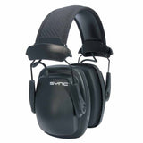 Sync Stereo Earmuff, 25 dB NRR, Black, Over the Head 154-1030110