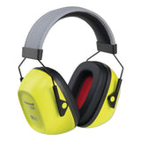 VeriShield 100 Series Passive Earmuffs, 30 dB, Hi-Viz Yellow, Over-the-Head, VS130HV 154-1035110-VS