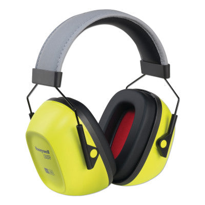 VeriShield 100 Series Passive Earmuffs, 30 dB, Hi-Viz Yellow, Over-the-Head, VS130HV 154-1035110-VS