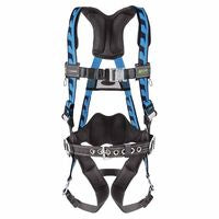 AirCore Full-Body Harness, Steel Side/Back D-Rings, S/M, Quick-Connect Straps, Green 493-AC-QC-BDP/S/MGN