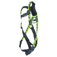 AirCore Full-Body Harness, Aluminum Stand-Up Back D-Ring, Universal, Quick-Connect Straps, Green 493-ACA-QC/UGN