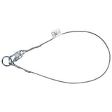 Cable Anchorage Connector, 400 lb Load Capacity, 6 ft, Silver 493-8187V/6FTV