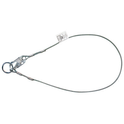 Cable Anchorage Connector, 400 lb Load Capacity, 6 ft, Silver 493-8187V/6FTV