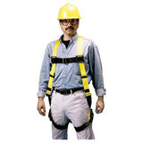 Non-Stretch Harness, Back D-Ring, Tongue Legs/Mating Chest/Friction Shoulders, Yellow 493-850-4/UYK
